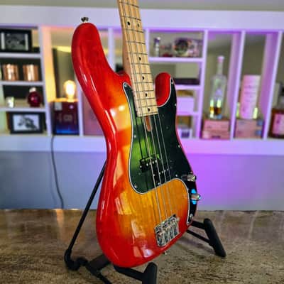 Alleva Coppolo KBP-4: RARE Birdseye Alder body, Maple Fingerboard, and a LP Cherry Burst Finish image 3