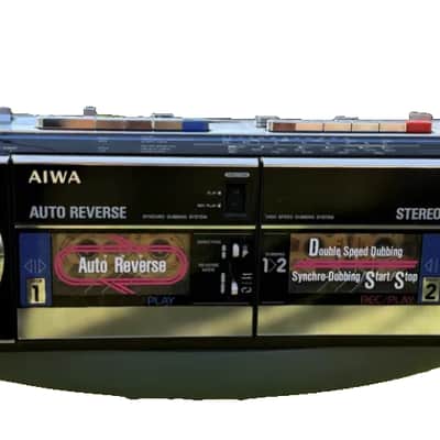 Aiwa CS-W660 Rare Vintage Cassette Deck Boombox Retro Japan Serviced Warranty image 1