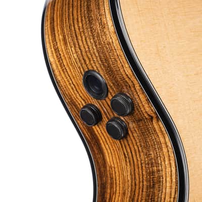 Cort GOLDOC6-BO Bocote Venetian Cutaway Solid Sitka Top 6-String Acoustic-Electric Guitar w/Soft Deluxe Case image 4