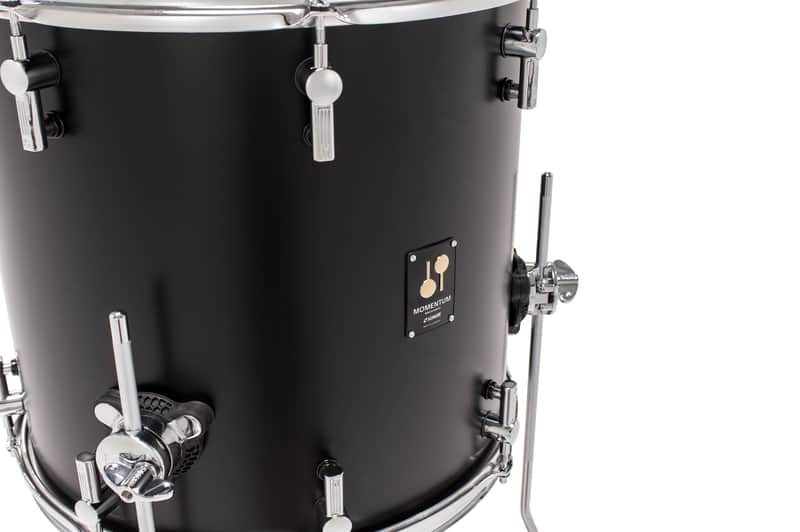 SONOR *Pre-Order* Momentum Birch Series 16x15.25" GT Black Matte Lacquer Floor Tom Drum w/Legs | Worldwide Ship | NEW | Special Order | Authorized Dealer image 1