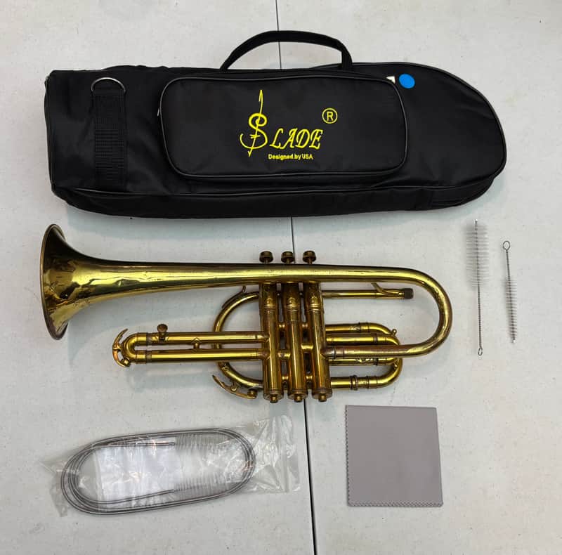 King HN White Cleveland Cornet Early 1950's - Lacquer image 1