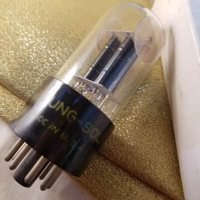 Tung-Sol Matched Pair (2) 6SN7GT tNOS AT1000 TESTED Vacuum Tubes T3 mouse ears dual triode 1950-1952 image 2