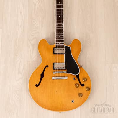1958 Gibson ES-335 TDN Vintage Semi-Hollow Blonde Thin Top w/ PAFs, Case image 2