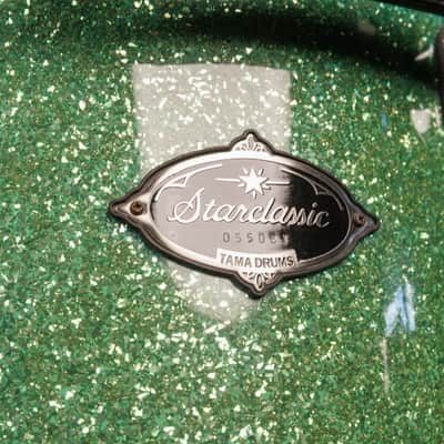 2000s Tama Starclassic Performer B/B Shattered Turquoise Drum Set image 7