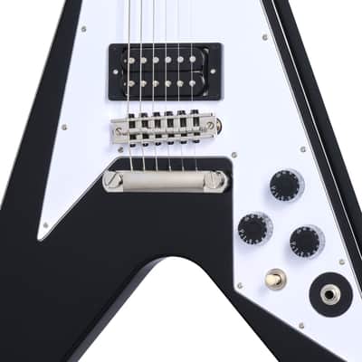 Epiphone Kirk Hammett Signature 1979 Flying V Guitar w/ Gibson Pickups and Hardshell Case - Ebony image 13