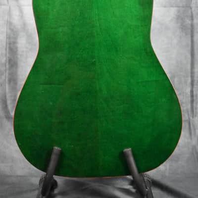 Marlin MF2-5 - Unique Vintage 80s Green Flame Top Acoustic Guitar Made In Korea image 10