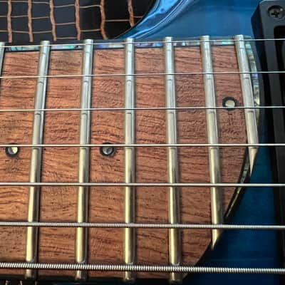 Artinger Custom 7 string semi hollow built for Chris Letchford Hawaiian Ice image 3