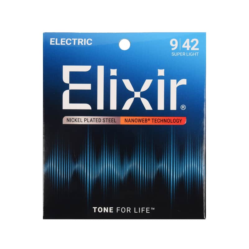 Elixir Super Light Nanoweb Electric Guitar Strings 9-42 image 1