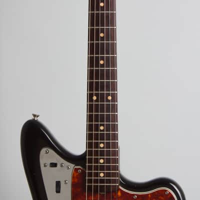 Fender  Jaguar Solid Body Electric Guitar (1965), ser. #L52721, original black tolex hard shell case. image 8