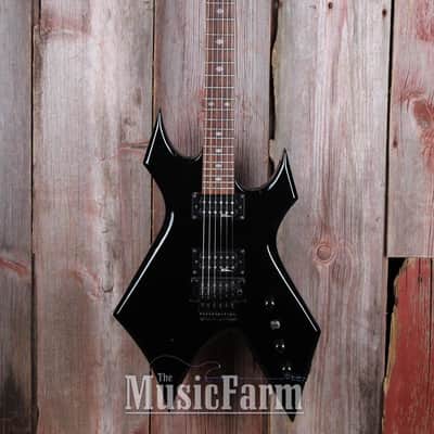 BC Rich NJ Series Warlock Electric Guitar Floyd Rose Black Finish with Gig Bag image 2