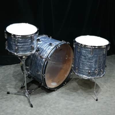 Ludwig Legacy Mahogany Drum Kit 24-13-16in - Sky Blue Pearl image 3