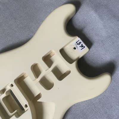 HSH White Stratocaster Strat Style Guitar Body image 2