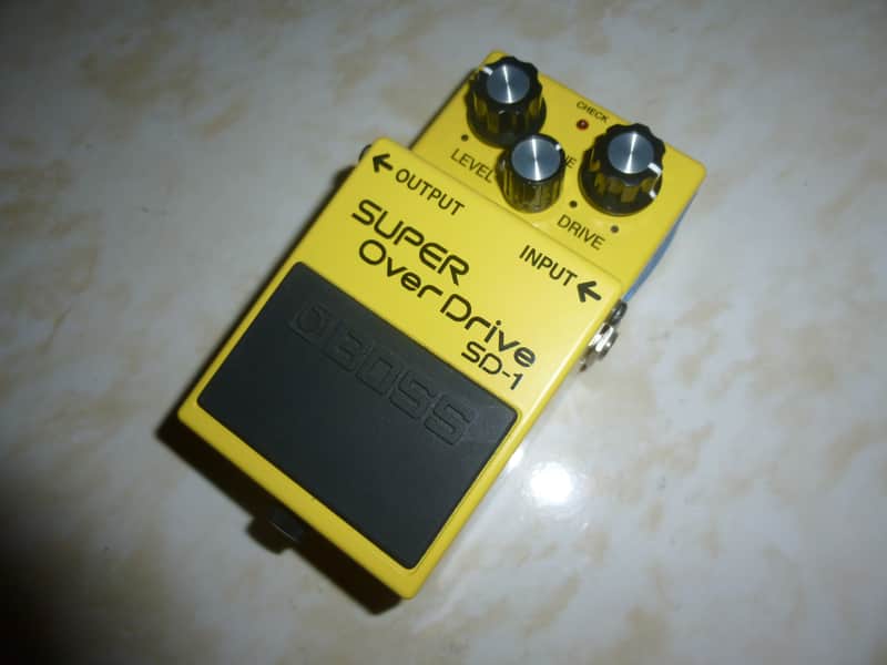 Boss SD-1 Super OverDrive (Silver Label) 1997 - Present - Yellow image 1