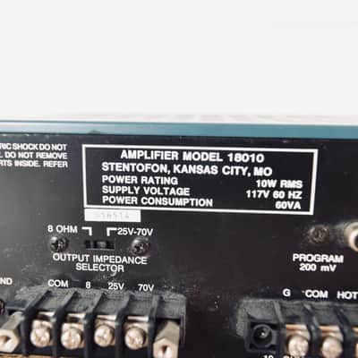 Stentofon 18010 2-Channel Amplifier Mixer (church owned) CG00DGJ image 7