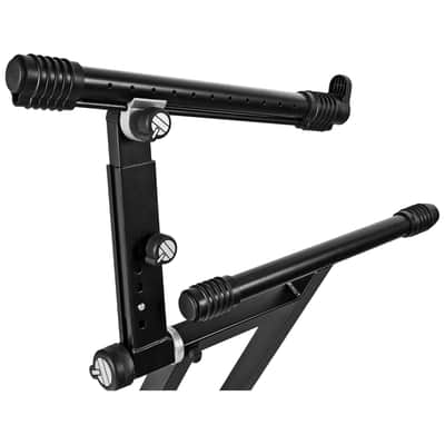 QL742 Stand clavier X double "Pro" 2 niveaux Quik Lok image 3