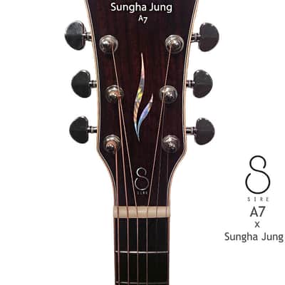 Sire A7 Sungha Jung series Natural All Solid Spruce & Rosewood Grand Auditorium guitar (high gloss) image 9