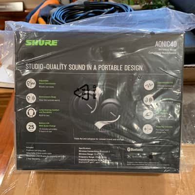 Shure AONIC 40 Wireless Noise Cancelling Headphones 2022 - Present - Black image 2