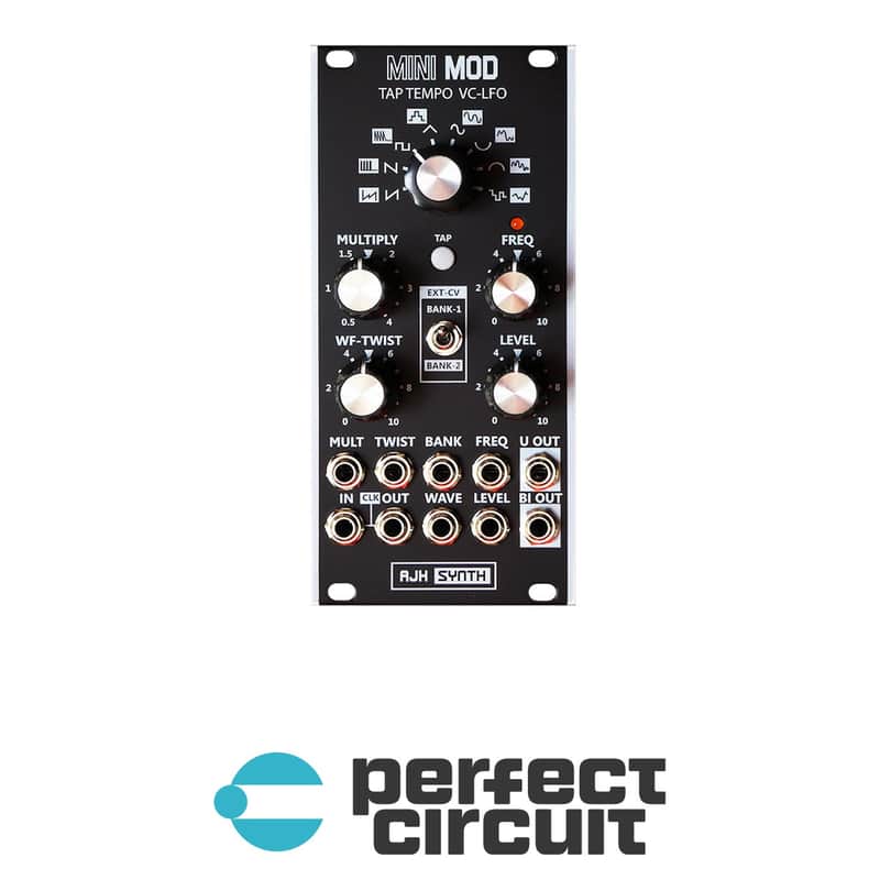 AJH Synth MiniMod Tap Tempo VC-LFO (Black) image 1
