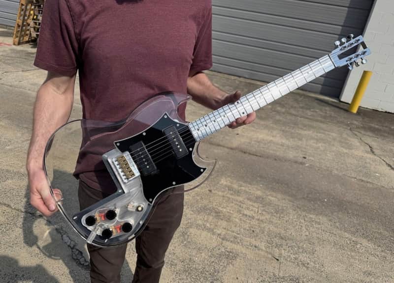 Electrical Guitar Company SOMA DS 2011-25 - Polished aluminum neck image 1