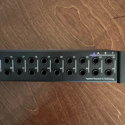 ART P48 Rackmount 48-Point Balanced TRS Patchbay 2019 - Present - Black image 4