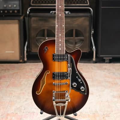 Duesenberg Starplayer TV Semi-Hollow Electric Guitar - Vintage Burst image 3