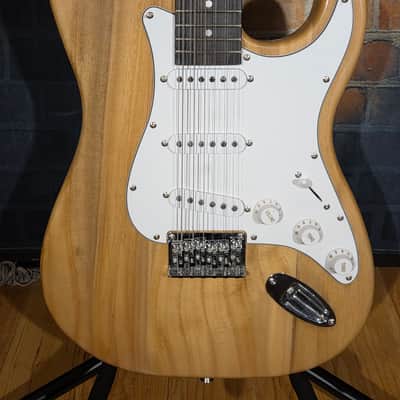 Cozart 12-String S-Style Guitar Natural New Strings Set Up image 5