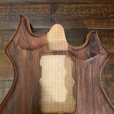 Scarlet Fire Guitars Rosebud Prototype Jerry Garcia Doug Irwin Alembic Tiger Style guitar body project Grateful Dead Cocobolo image 2