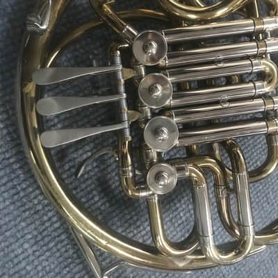 C.G. CONN 6D Double French Horn w/ 1 Conn 3 mouth pieces, B & H mute, Case + Accessories. Sale Benefits Music Education Non Profit! image 4