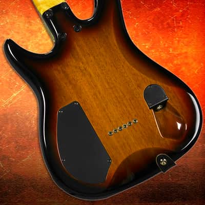 Brian Moore I-2000 iM Electric Guitar Flame Maple Vintage Sunburst, Excellent Condition image 3