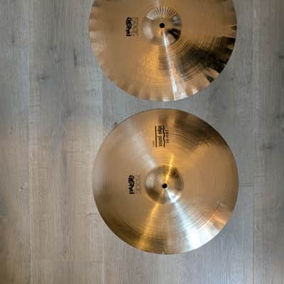 Paiste 15" 2002 Sound Edge Hi-Hat Cymbals (Pair) 1971 - 1980 - Traditional with Black Label