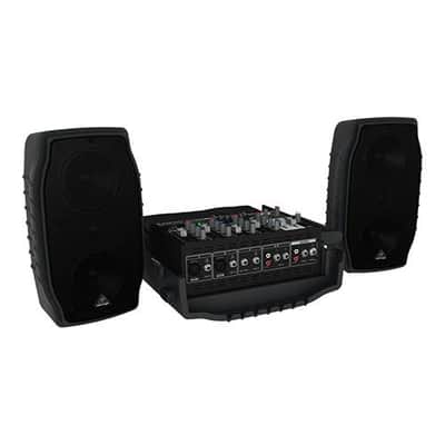 Behringer Europort PPA200 200-Watt 5-Channel Portable PA System with Wireless Microphone Option, KLARK TEKNIK Multi-FX Processor and FBQ Feedback Dete image 1