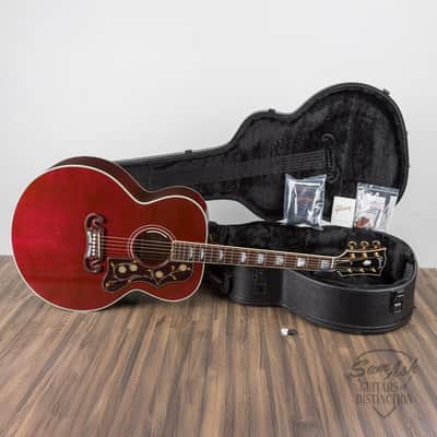 Gibson SJ-200 Standard Maple Acoustic-Electric Guitar — Wine Red image 7