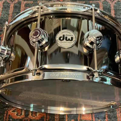 DW Collector's Series Brass 6.5 x 14 inch Snare Drum - Black Nickel image 3
