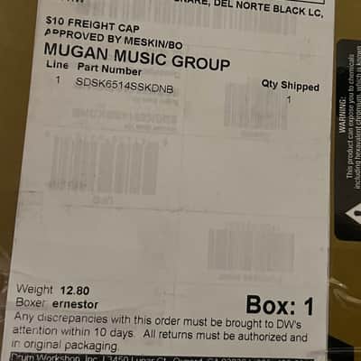 Slingerland 6.5" x 14" Studio King Snare Drum - Del Norte Black Lacquer image 7
