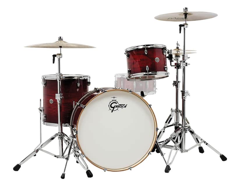 Gretsch Catalina Club 3-Piece Shell Pack w/ 24" Kick - Gloss Crimson Burst image 1