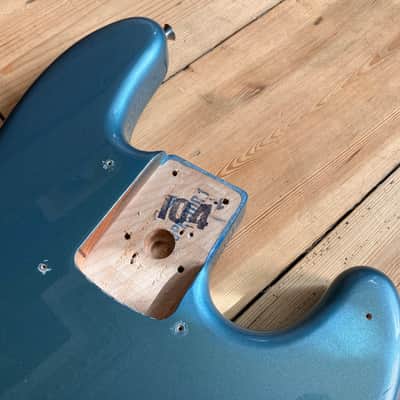 Fender Player Jazz Bass Guitar Body 2019 Mexico Mexican MIM Lake Placid Blue Alder image 4