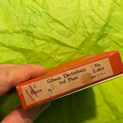 NOS vintage 1950's MONA-STEEL Gibson string box (third strings) ELECTRAHARP Hawaiian guitar case candy image 3