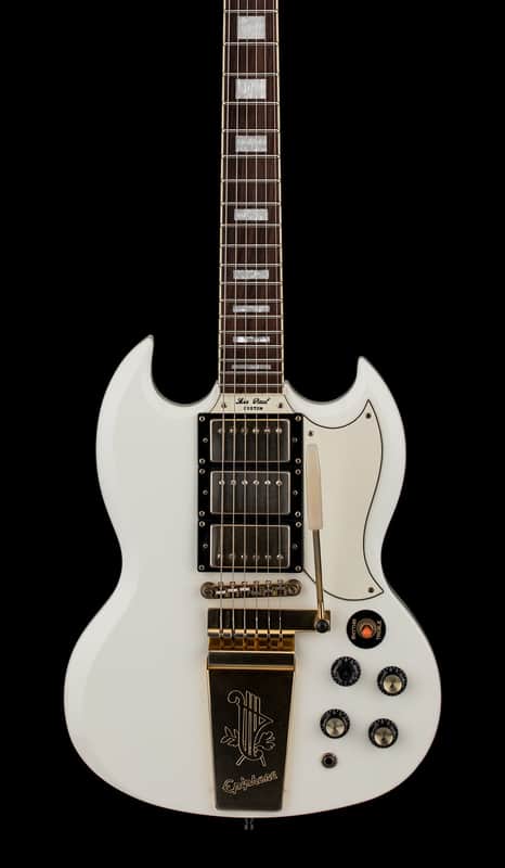 Epiphone Limited Edition G-400 Les Paul SG Custom (2008) - Antique White #11899 with Hard Case image 1