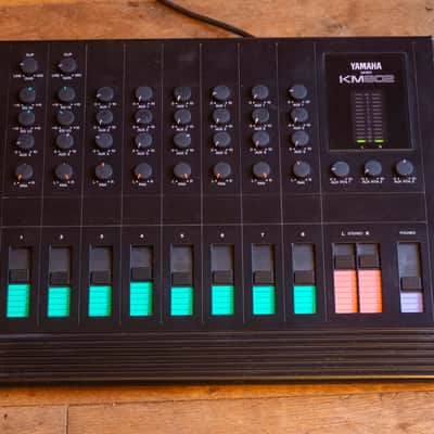 Yamaha KM802 vintage design 8 track audio mixer 1988 - black | Reverb