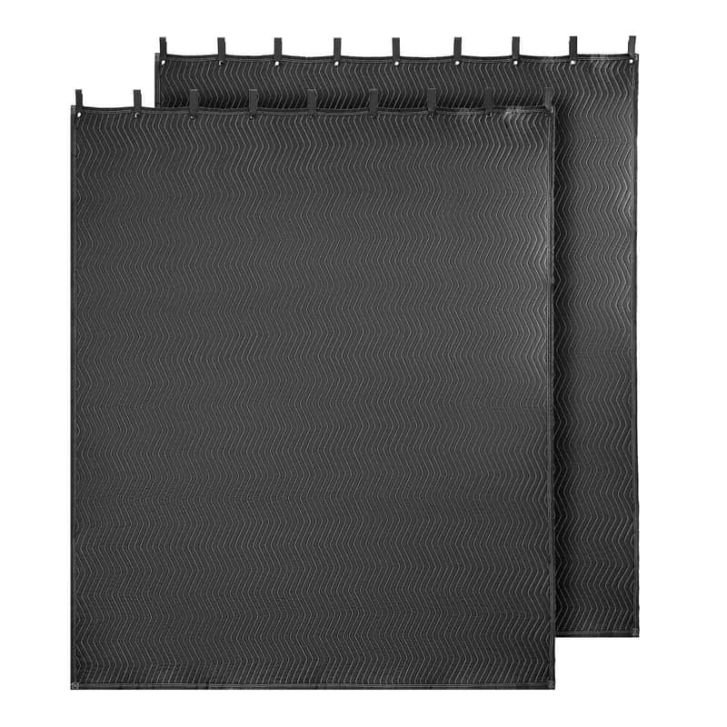 2-Pack 96" x 80" Heavy-Duty Sound Dampening Blankets, Extra-Large Acoustic Noise Reduction & Moving Protection Covers image 1