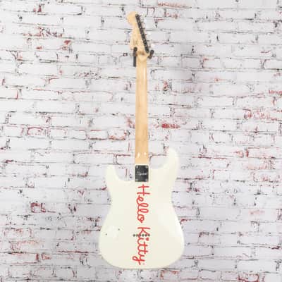 Squier by Fender x Hello Kitty - Stratocaster Electric Guitar - White - w/ Deluxe Hello Kitty Gigbag image 8