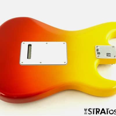 LEFTY Fender Player Plus Series Stratocast Strat BODY + HARDWARE Tequila Sunrise image 2