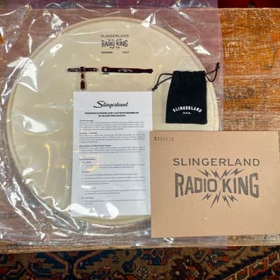 Slingerland Gene Krupa Limited Edition Radio King 6.5x14 Solid Maple Snare Drum White Marine Pearl image 9