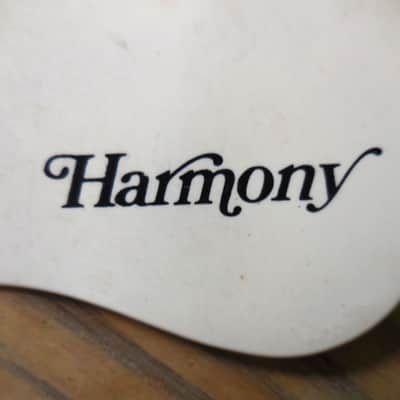 Harmony Pickguard Late 60's Logo White Guard With Bracket image 4