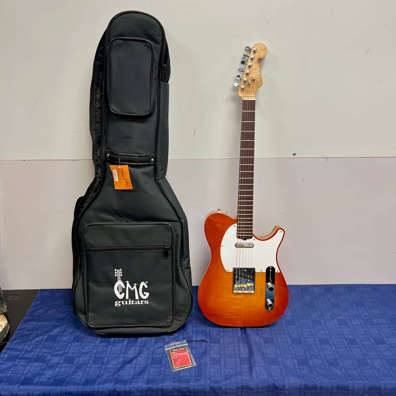 Used CMG Guitars Mark Telecaster-style Electric Guitar with Original Gig Bag image 1