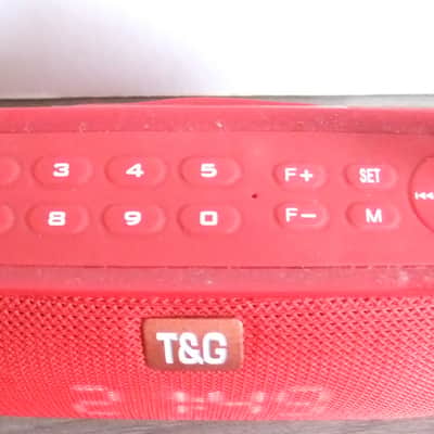RARE T&G TG-177 BLUETOOTH WIRELESS SPEAKER WITH FM RADIO ALARM CLOCK - GOOD, WORKING image 2