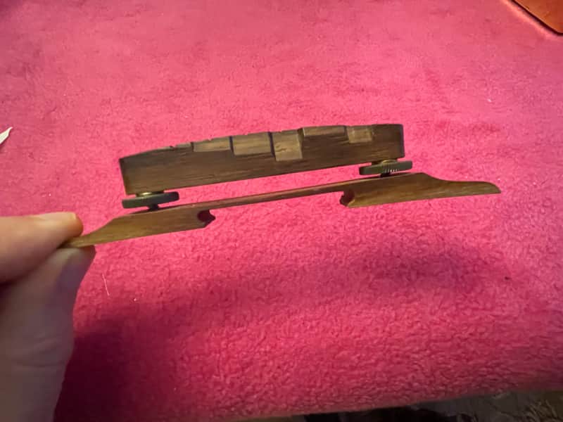 vintage 1965 1960's Gibson rosewood bridge for es-125 175 L5 barney kessel tal farlow super 400 350 L7 L4 image 1