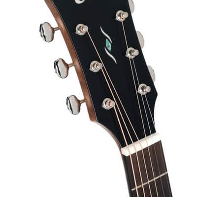 Cort CORE-MC Ovangkol Acoustic-Electric Guitar w/Gig-bag. Black Top Semi Gloss, B-Stock image 7