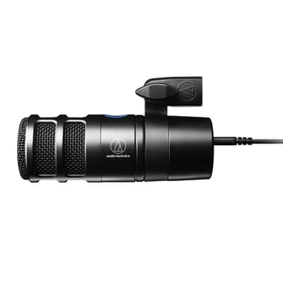 Liquid Audio Audio Technica AT2040 Black Hypercardioid Dynamic Podcast Microphone Bundle w/POP Filter Polishing Cloth image 5
