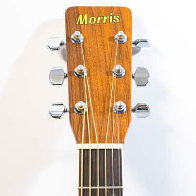 1980s Morris MD-505 Acoustic Dreadnought Guitar - Natural | Reverb